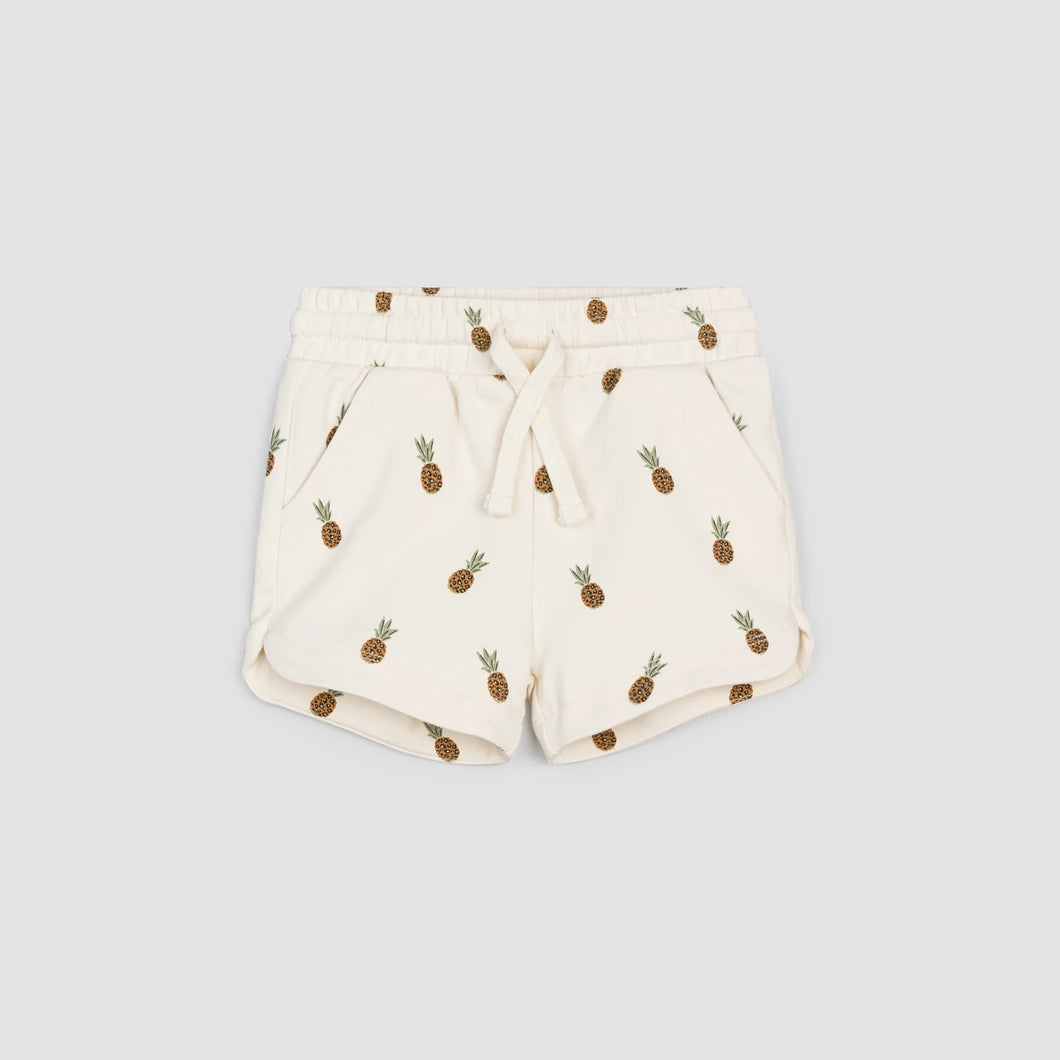 Pineapple Print Sweat Shorts
