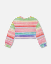 Load image into Gallery viewer, French Terry Rainbow Stripe Sweatshirt

