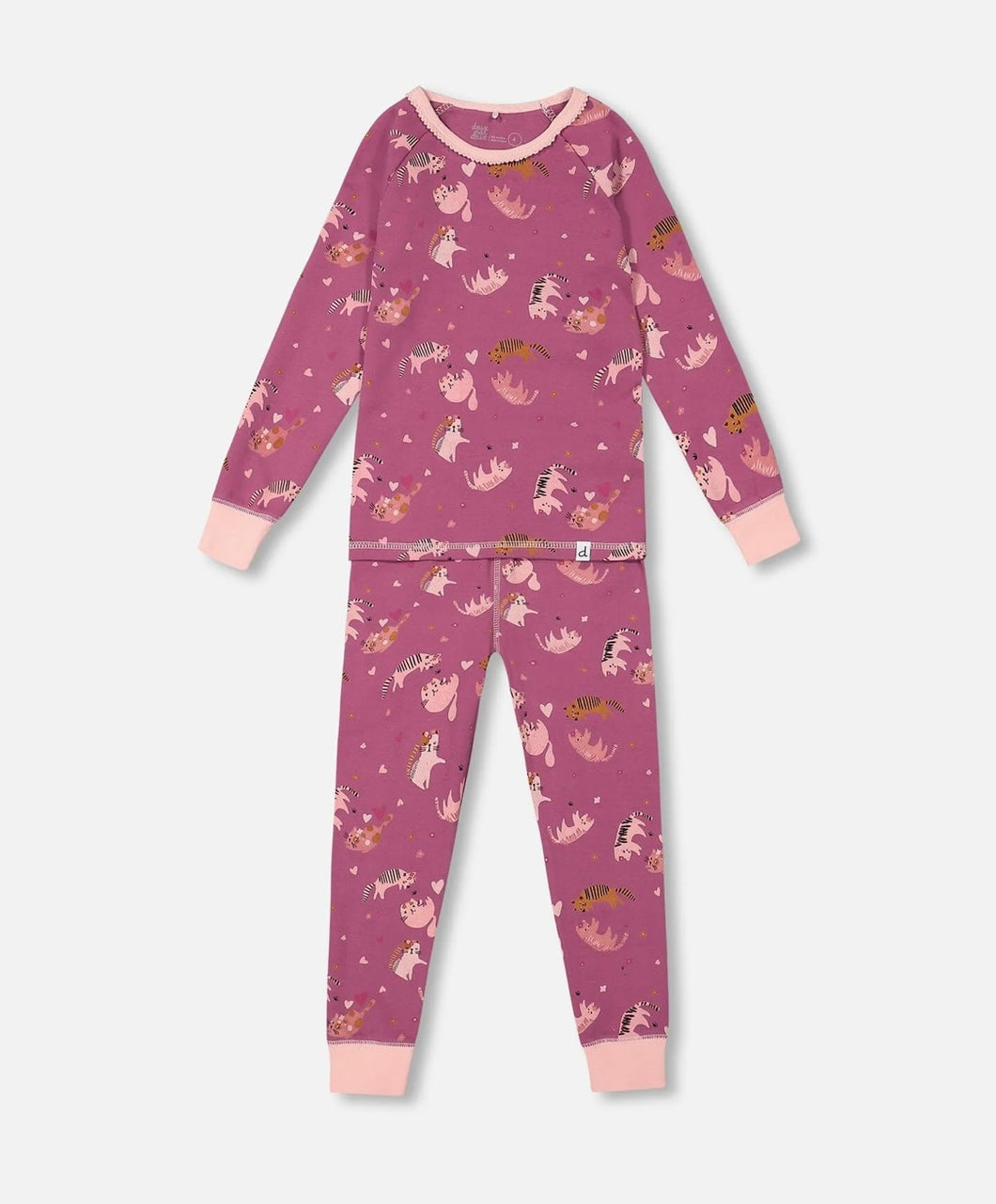 Organic Cotton 2-Piece PJ Set - Dawson Cats