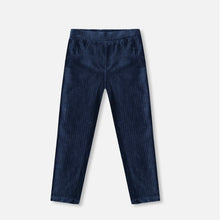 Load image into Gallery viewer, Velvet Ribbed Treggings - Black Iris
