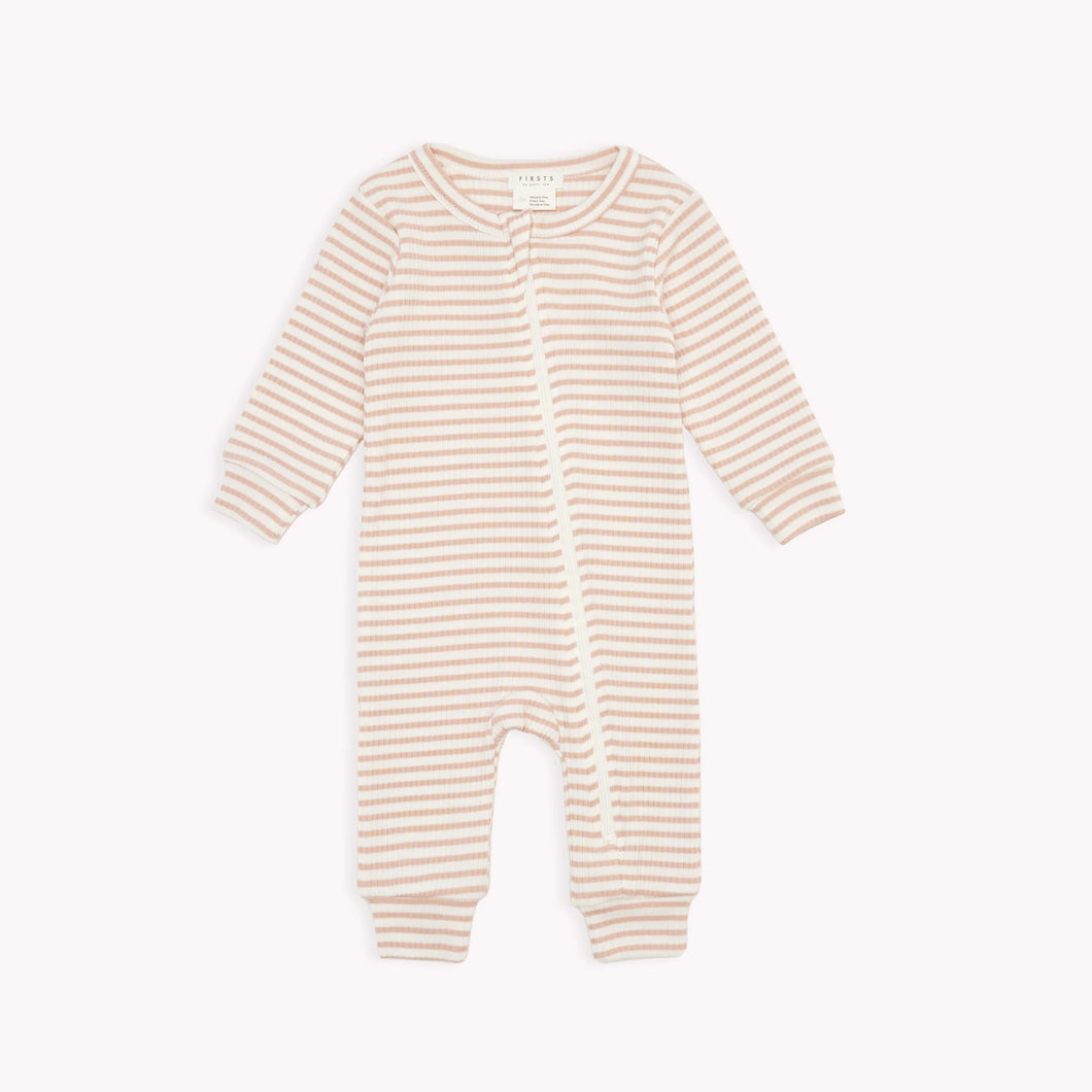 Rose Striped Modal Rib Sleeper