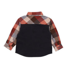 Load image into Gallery viewer, Infant Brown Checked Flannel Shirt
