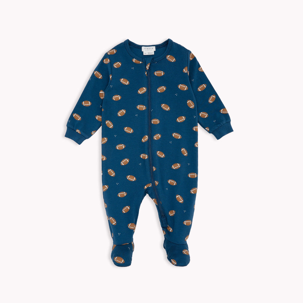 Zippered Footie - Footballs