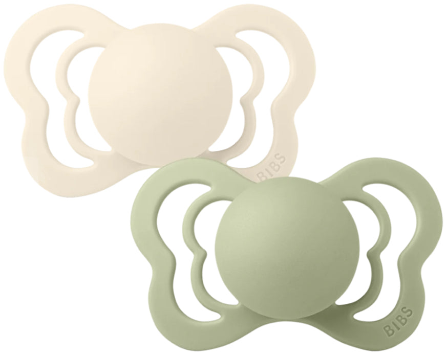 Bibs Pacifier - Anatomical Pacifier - Ivory&Sage/1