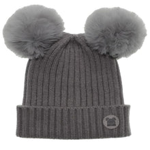 Load image into Gallery viewer, Newborn Double Pom Hat

