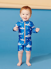 Load image into Gallery viewer, Rash Guard Baby Swimsuit - Great White
