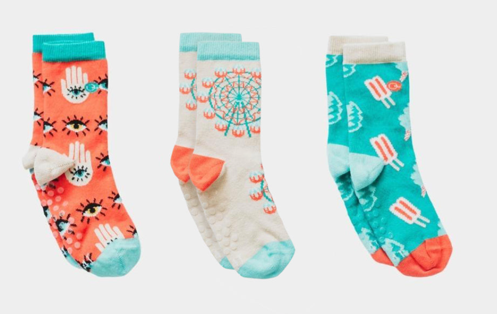 Organic Cotton Socks 3 Pack - Carnival