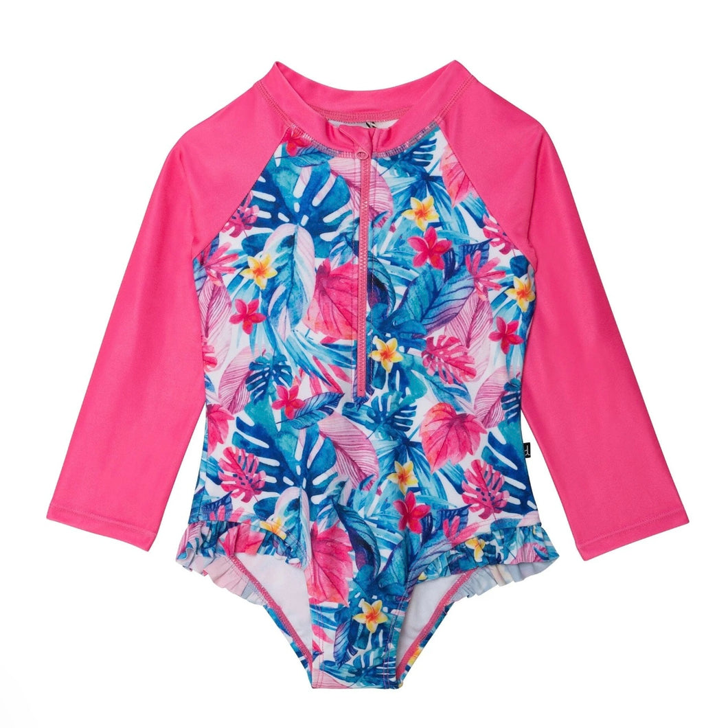 One Piece Long Sleeve Rashguard - Exotic