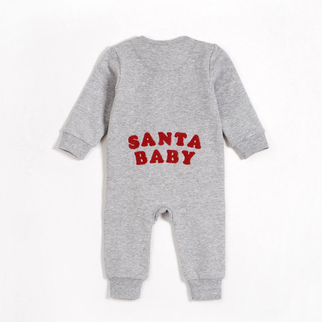 Holiday Playsuit Knit - Santa Baby