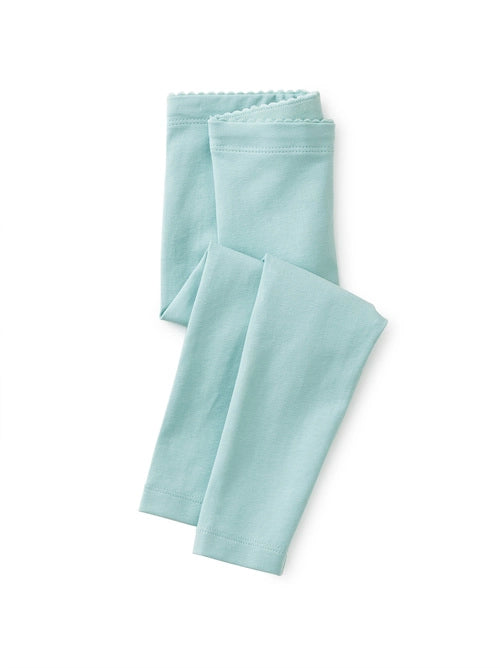 Canal Blue Solid Baby Leggings