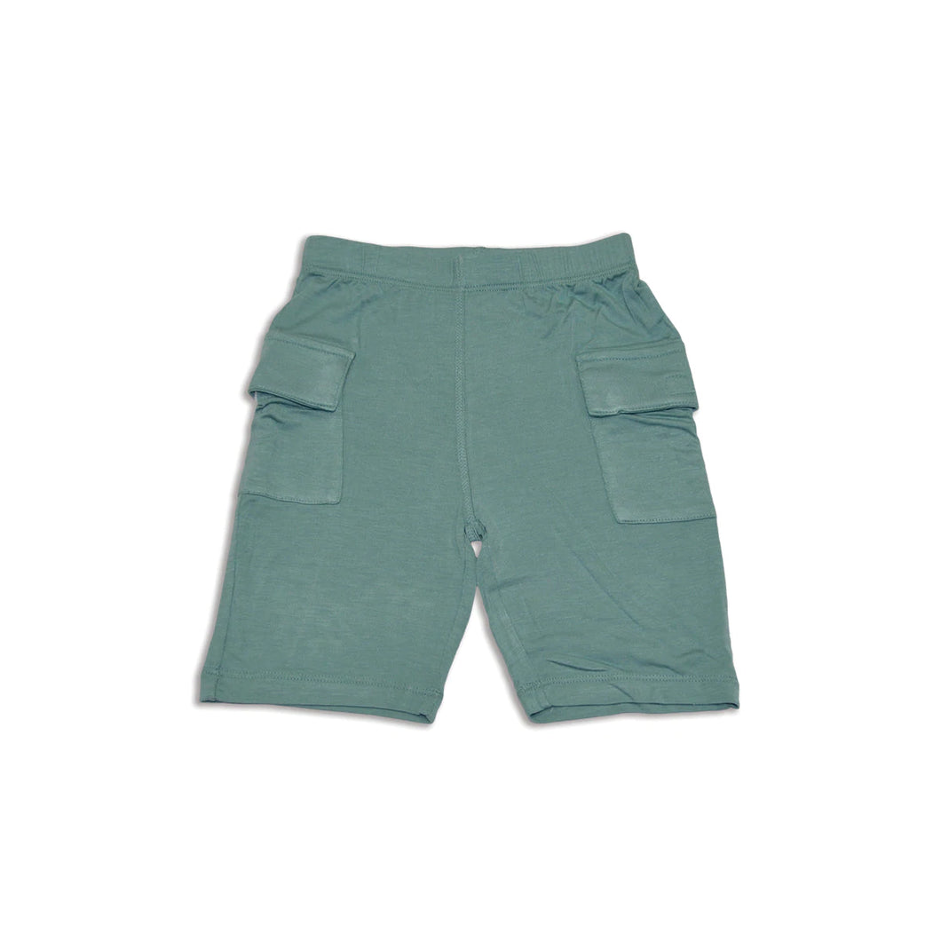 Bamboo Cargo Pocket Shorts - Mineral