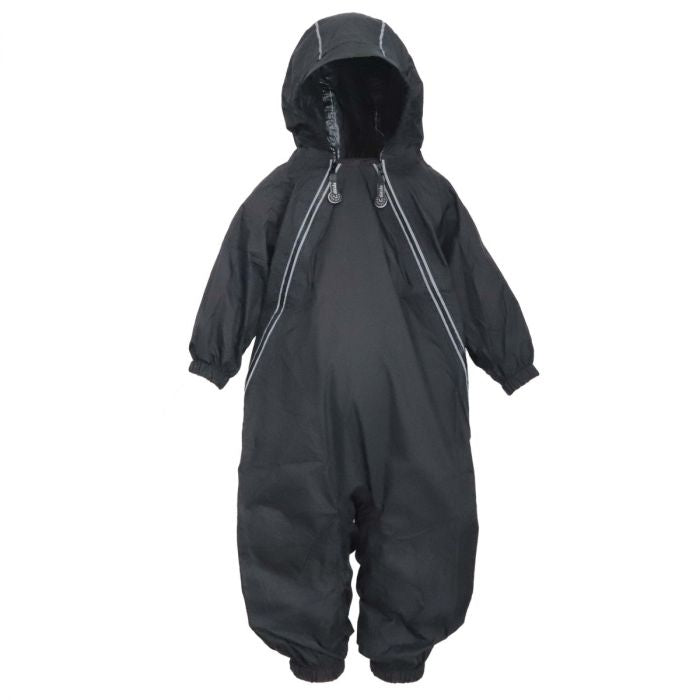 Waterproof Lined Rain Suit - Black